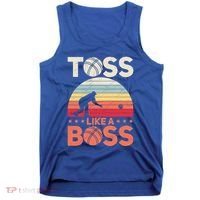 Bocce Legend Toss Like A Boss Funny Bocce Ball Cute Gift Tank Top thumb 0
