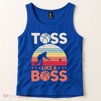 Bocce Legend Toss Like A Boss Funny Bocce Ball Cute Gift Tank Top thumb 2