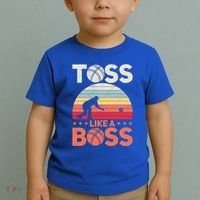 Bocce Legend Toss Like A Boss Funny Bocce Ball Cute Gift Toddler T-Shirt thumb 2
