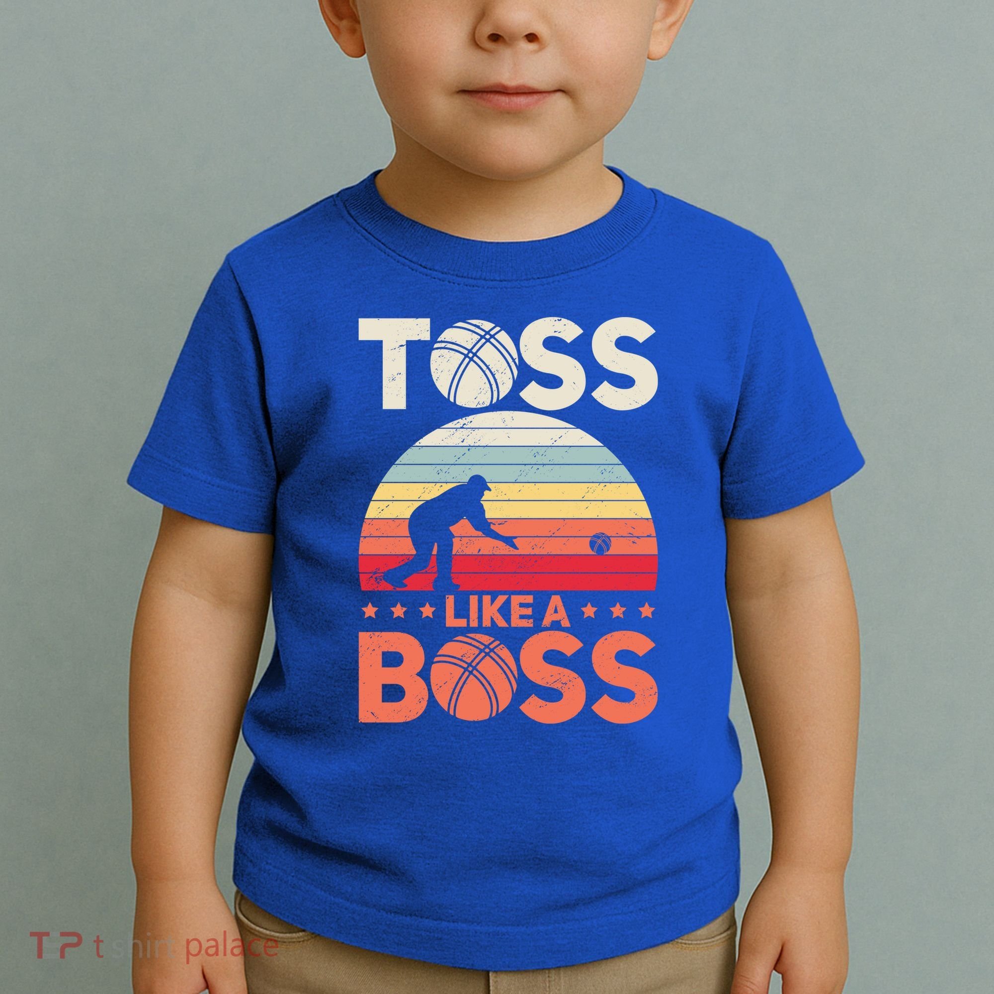 Bocce Legend Toss Like A Boss Funny Bocce Ball Cute Gift Toddler T-Shirt