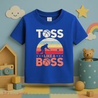 Bocce Legend Toss Like A Boss Funny Bocce Ball Cute Gift Toddler T-Shirt thumb 3