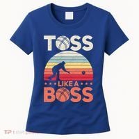 Bocce Legend Toss Like A Boss Funny Bocce Ball Cute Gift Women's T-Shirt thumb 0