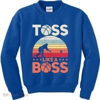 Bocce Legend Toss Like A Boss Funny Bocce Ball Cute Gift Kids Sweatshirt thumb 0