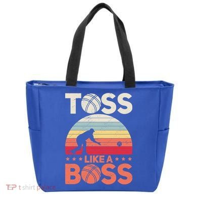 Bocce Legend Toss Like A Boss Funny Bocce Ball Cute Gift Tote Bag