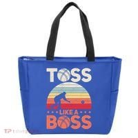 Bocce Legend Toss Like A Boss Funny Bocce Ball Cute Gift Tote Bag thumb 0