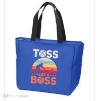Bocce Legend Toss Like A Boss Funny Bocce Ball Cute Gift Tote Bag thumb 3