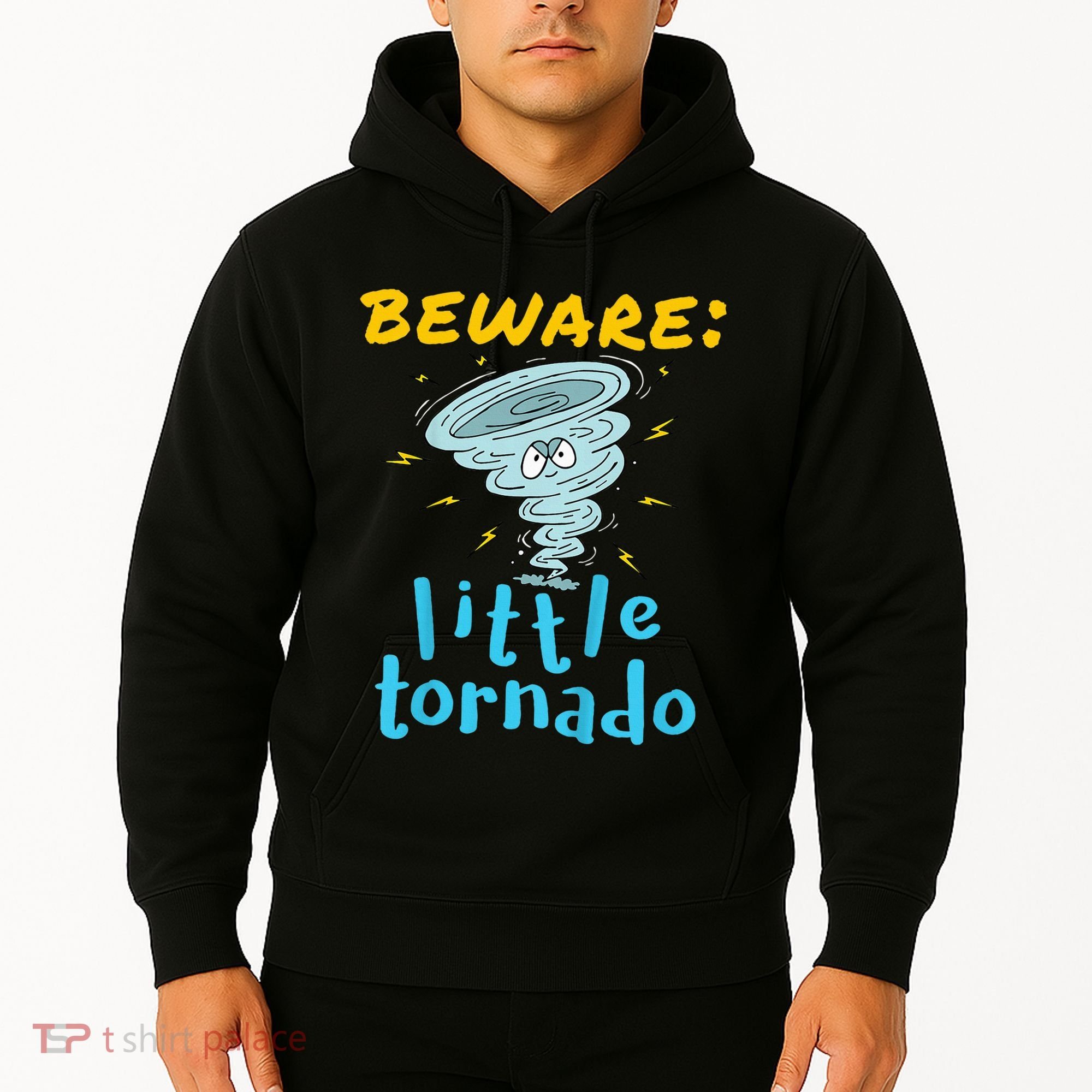Beware Little Tornado Twister Active Hoodie