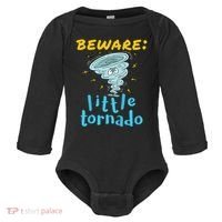 Beware Little Tornado Twister Active Baby Long Sleeve Bodysuit thumb 0