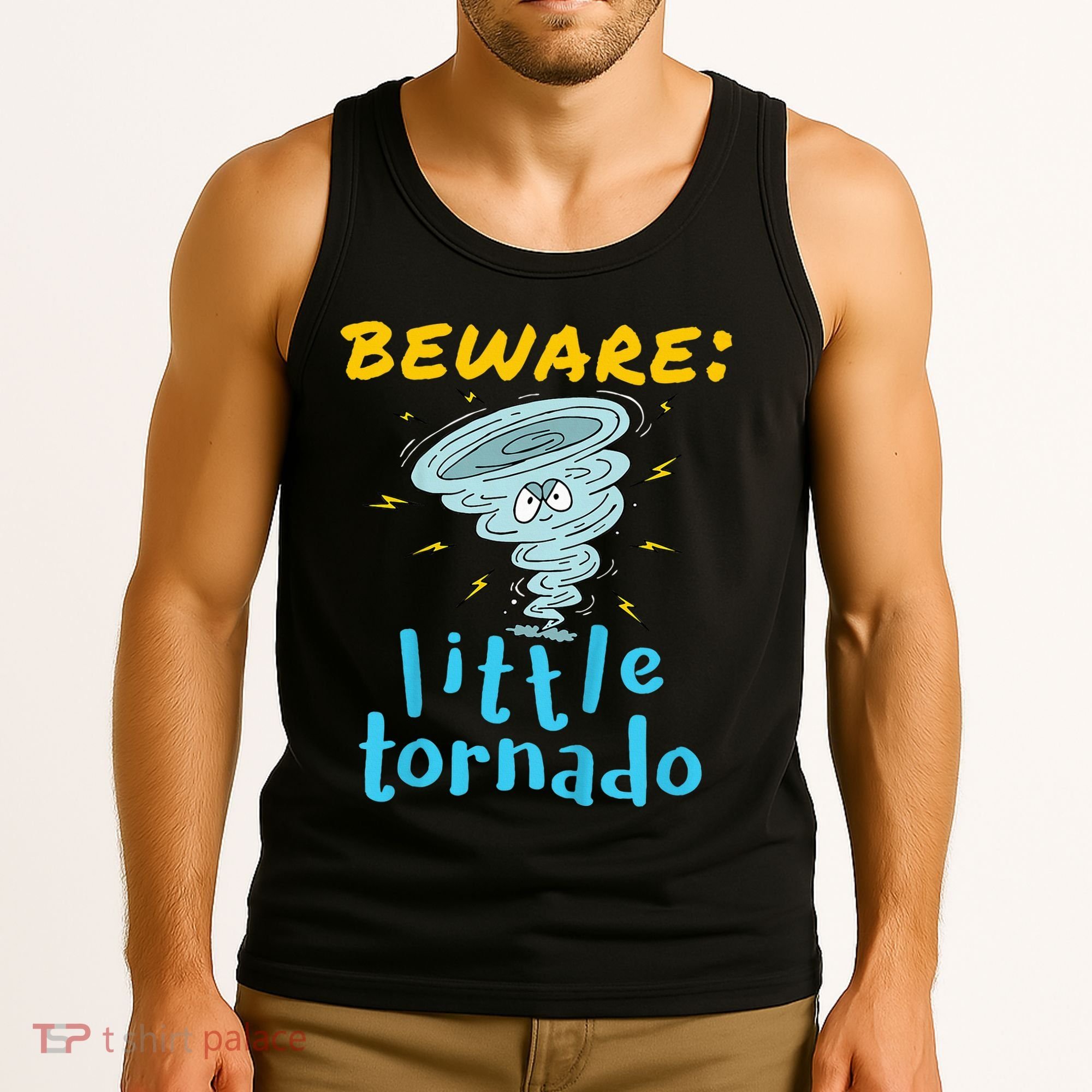 Beware Little Tornado Twister Active Tank Top