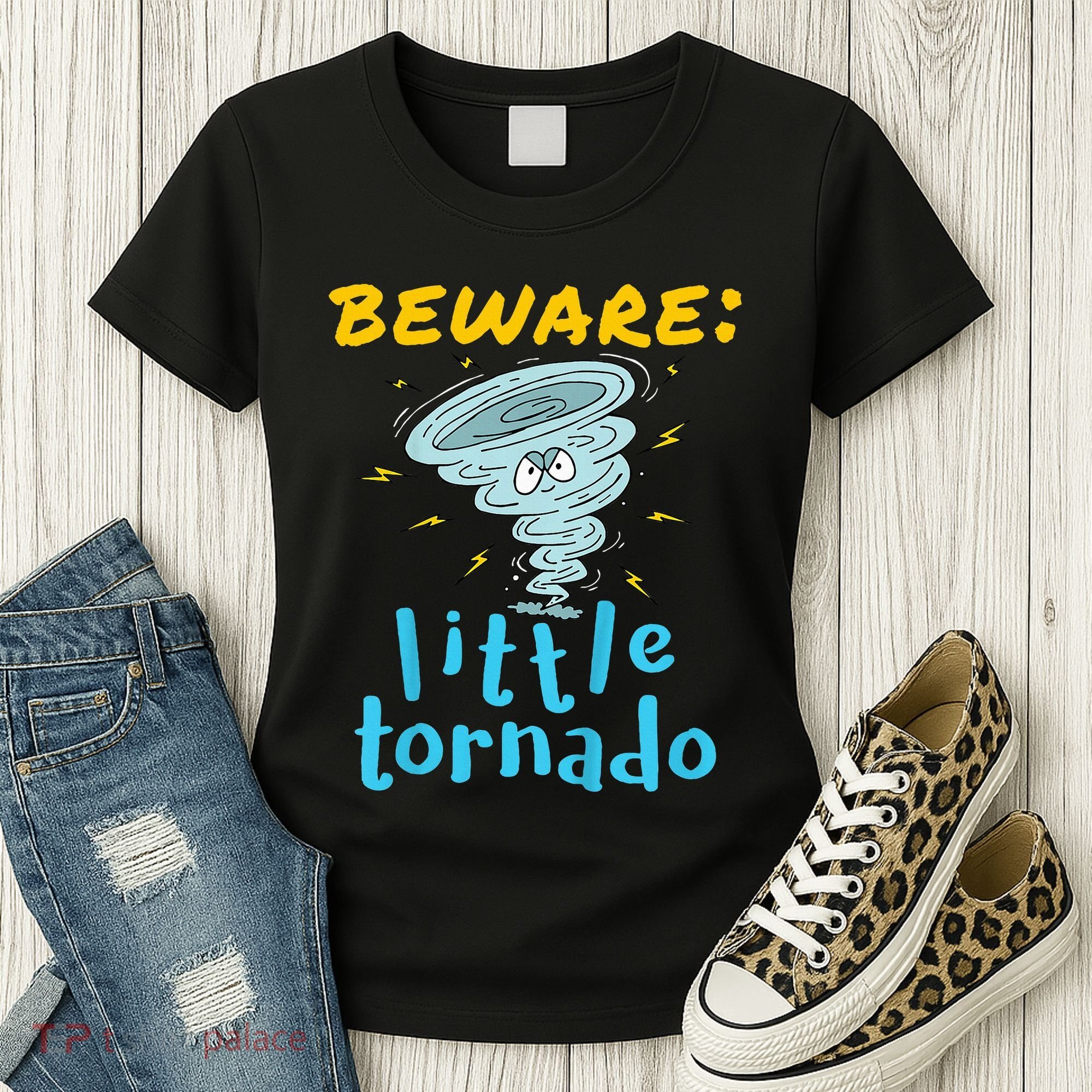 Beware Little Tornado Twister Active Women's T-Shirt