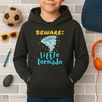 Beware Little Tornado Twister Active Kids Hoodie thumb 2