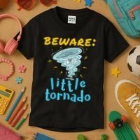 Beware Little Tornado Twister Active Kids T-Shirt thumb 3