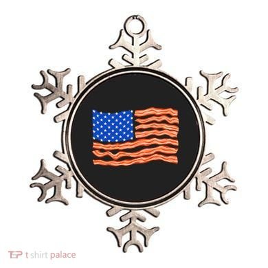 Bacon Lover Tee, Meat Lover Design, Funny USA Flag Ornament