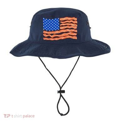 Bacon Lover Tee, Meat Lover Design, Funny USA Flag Bucket Hat