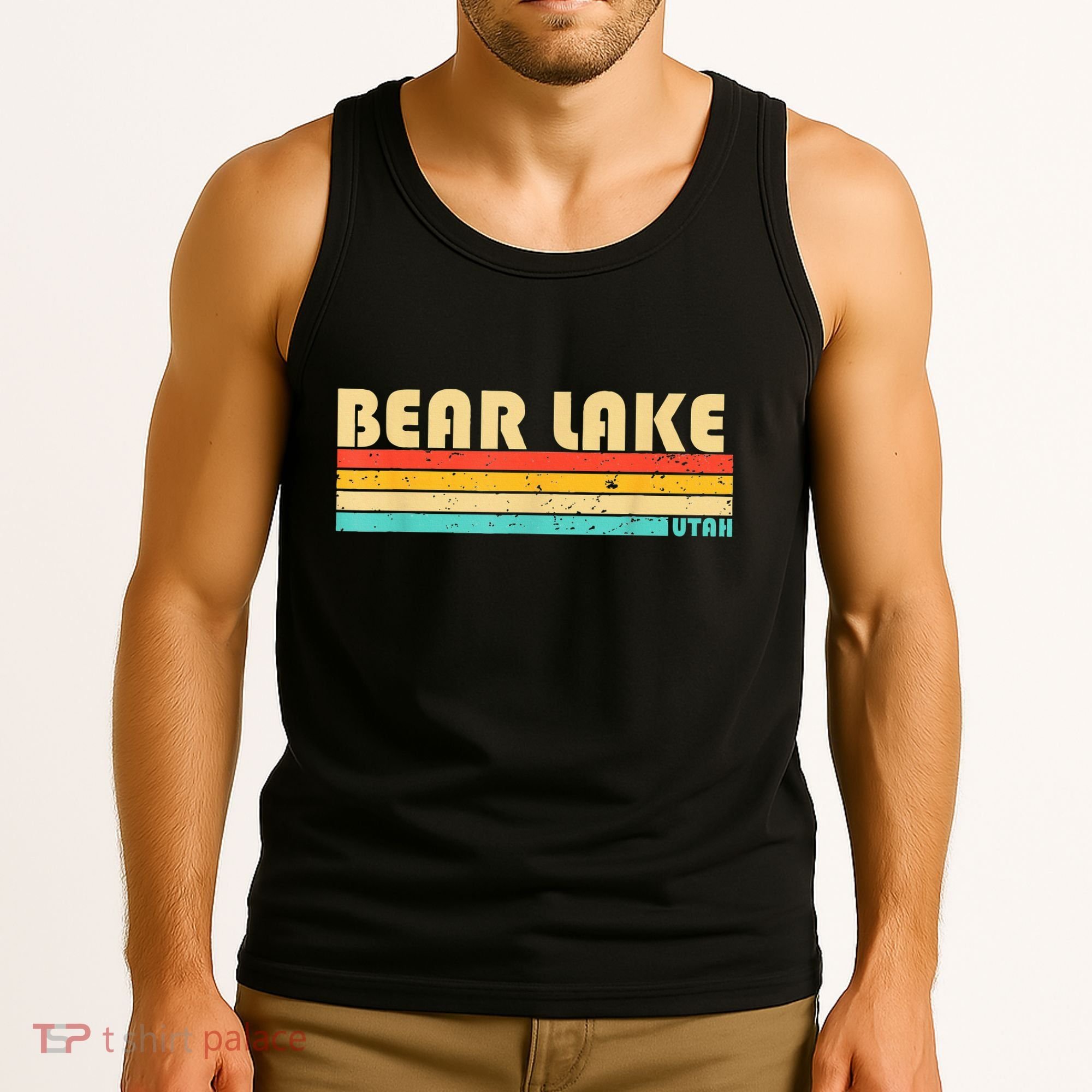 Bear Lake Utah Funny Fishing Camping Summer Tank Top