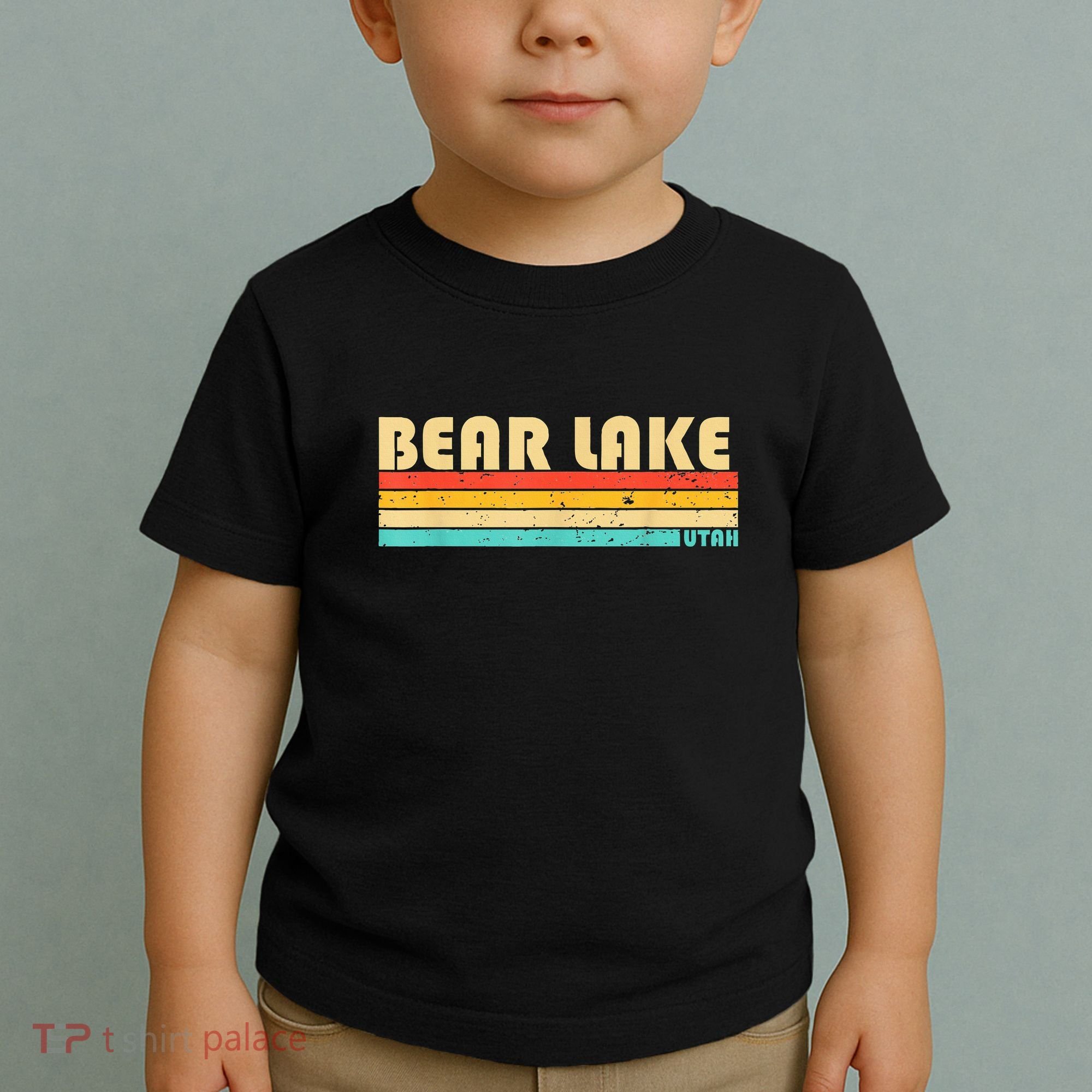 Bear Lake Utah Funny Fishing Camping Summer Toddler T-Shirt
