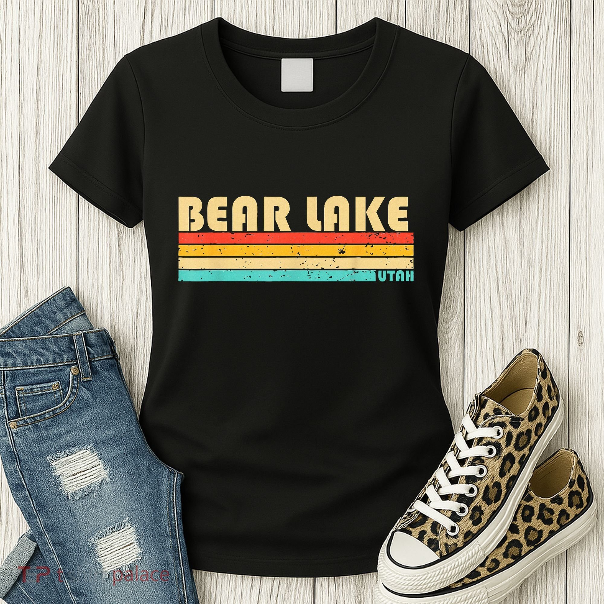 Bear Lake Utah Funny Fishing Camping Summer Women's T-Shirt