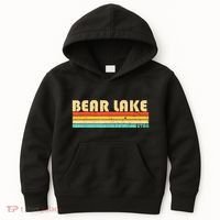 Bear Lake Utah Funny Fishing Camping Summer Kids Hoodie thumb 0