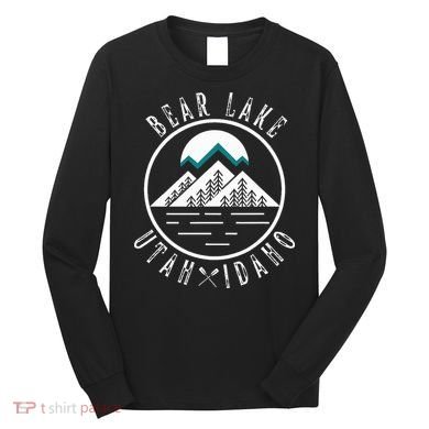 Bear Lake Utah Idaho Camping Boating Long Sleeve Shirt