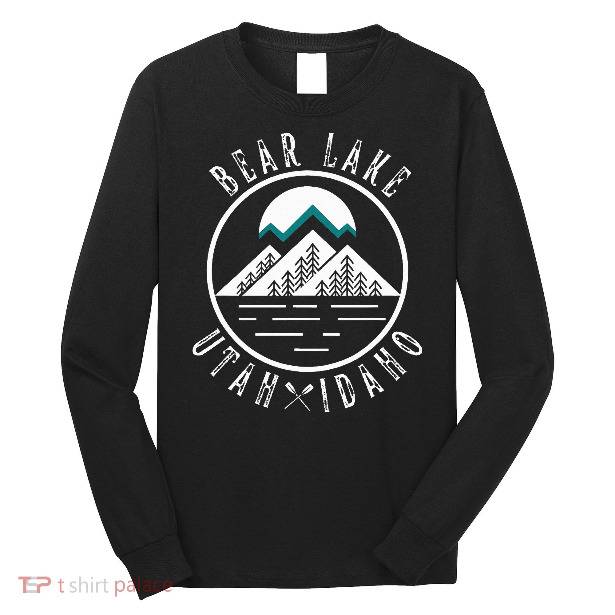 Bear Lake Utah Idaho Camping Boating Long Sleeve Shirt