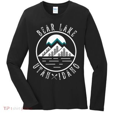 Bear Lake Utah Idaho Camping Boating Women's Long Sleeve Shirt