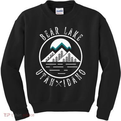 Bear Lake Utah Idaho Camping Boating Kids Sweatshirt