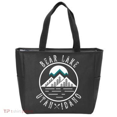 Bear Lake Utah Idaho Camping Boating Tote Bag