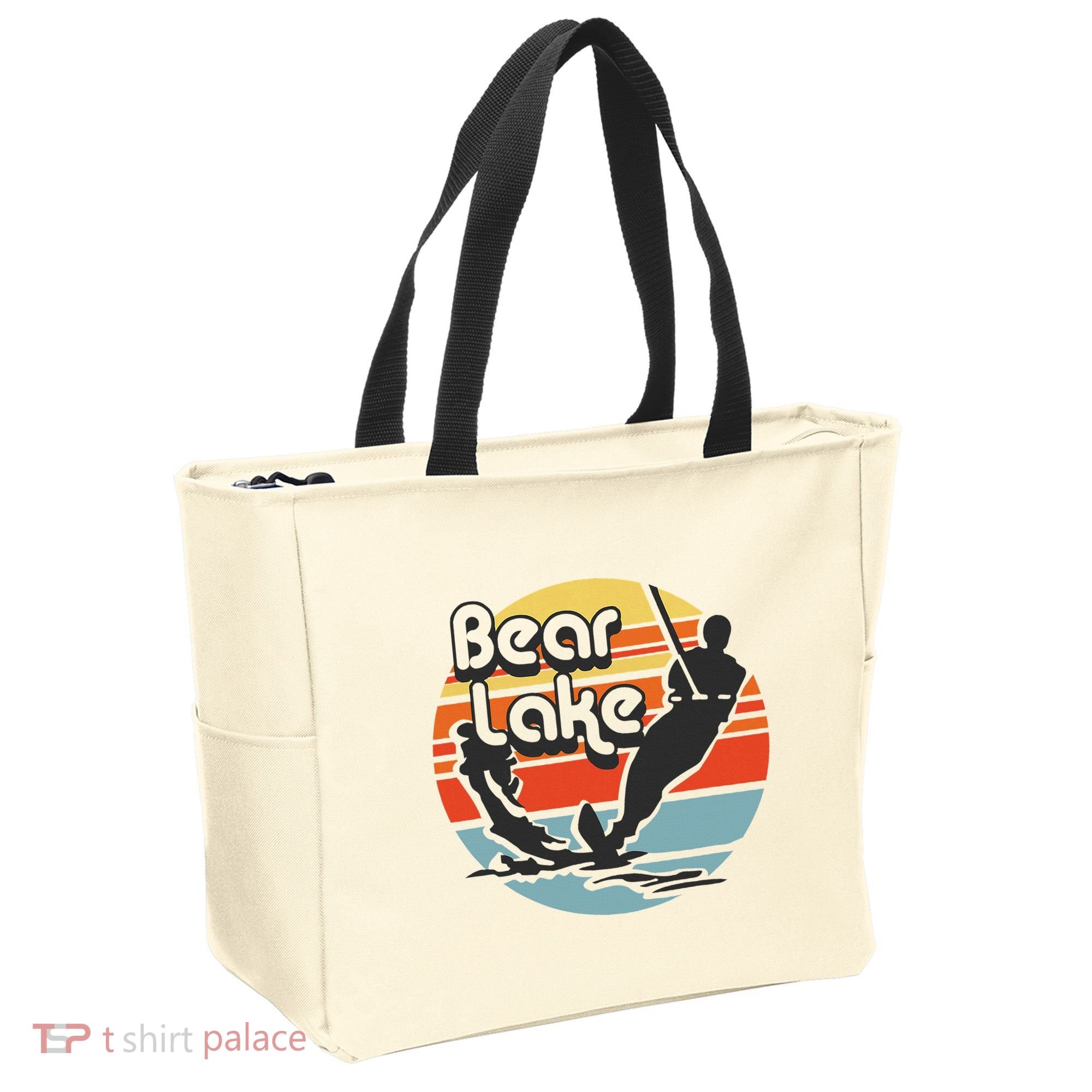 Bear Lake Utah Water Skiing Water Ski Tote Bag