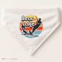 Bear Lake Utah Water Skiing Water Ski USA-Made Doggie Bandana thumb 0