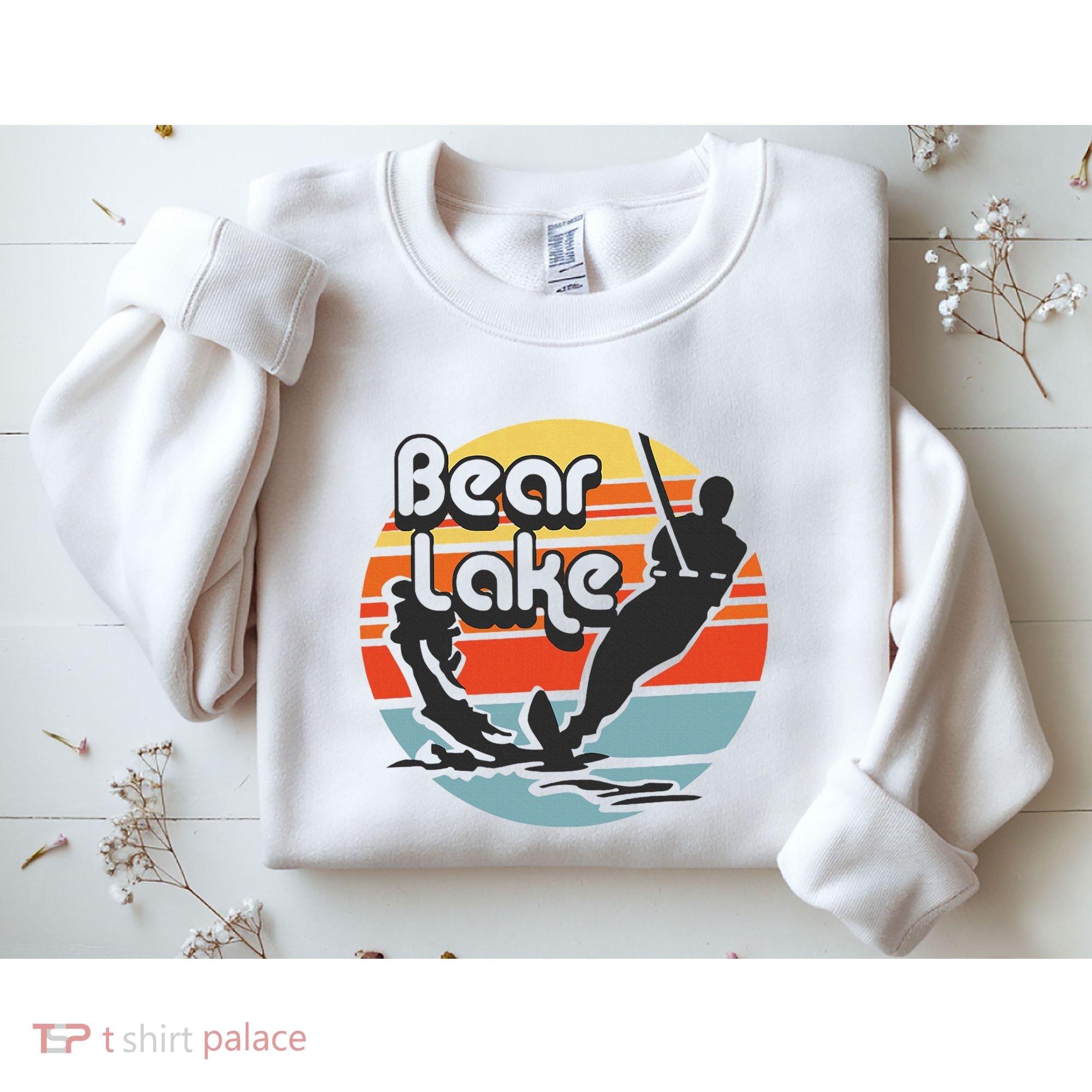 Bear Lake Utah Water Skiing Water Ski Sweatshirt