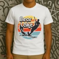 Bear Lake Utah Water Skiing Water Ski T-Shirt thumb 3