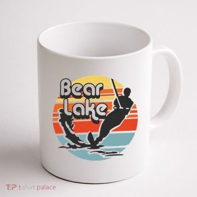 Bear Lake Utah Water Skiing Water Ski Coffee Mug back