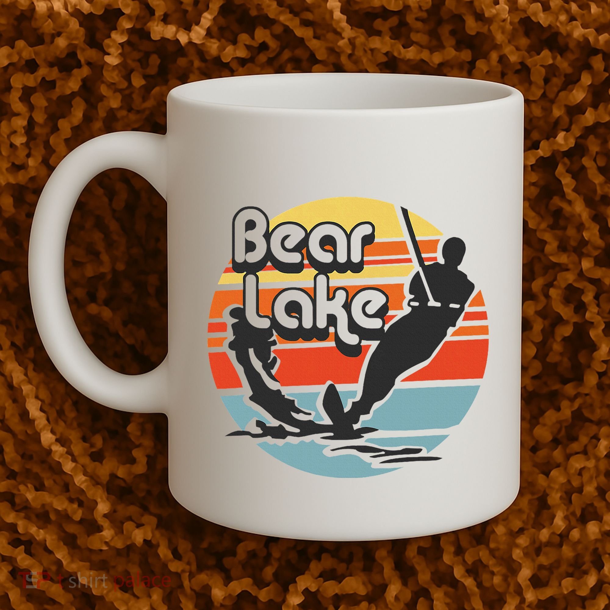 Bear Lake Utah Water Skiing Water Ski Coffee Mug
