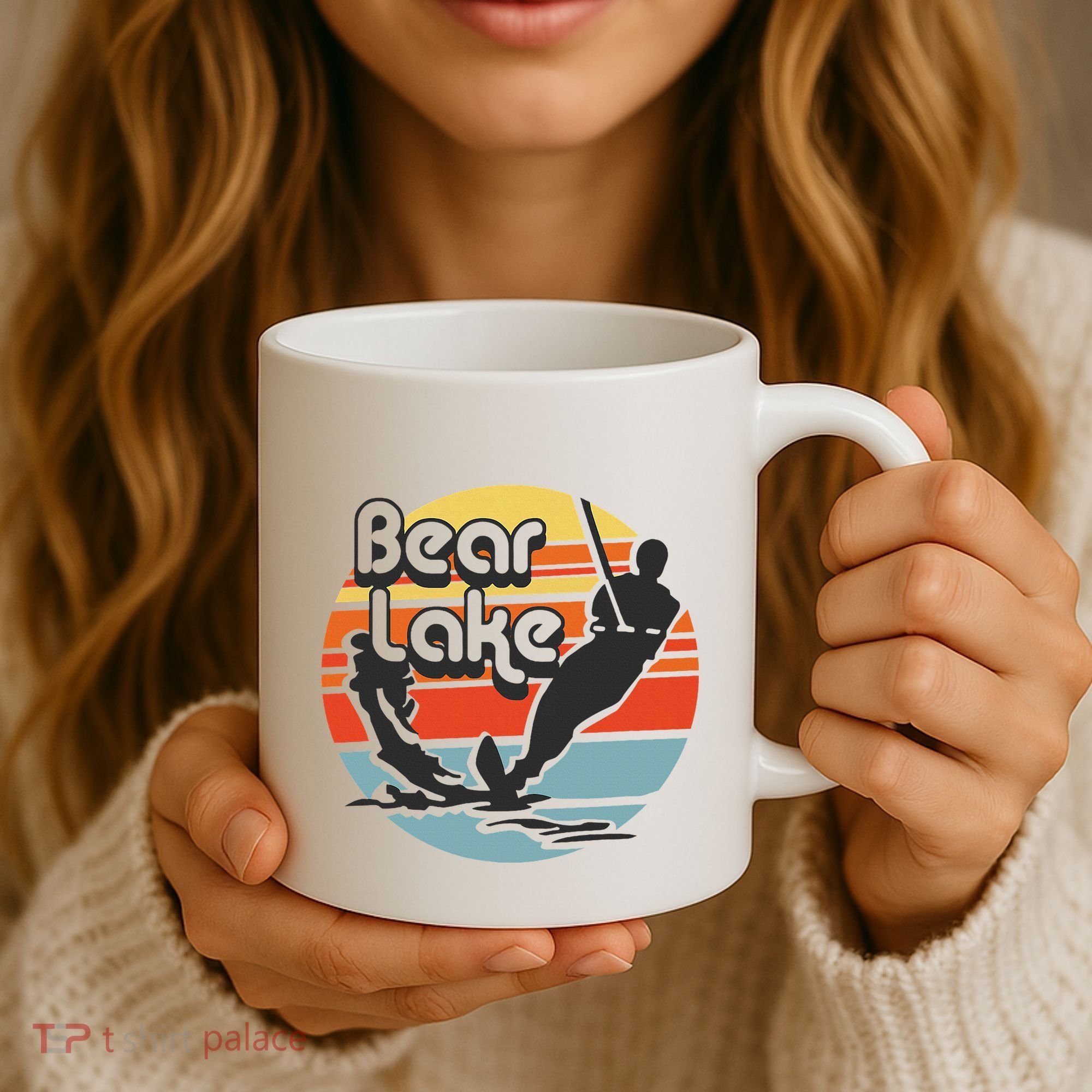 Bear Lake Utah Water Skiing Water Ski Coffee Mug