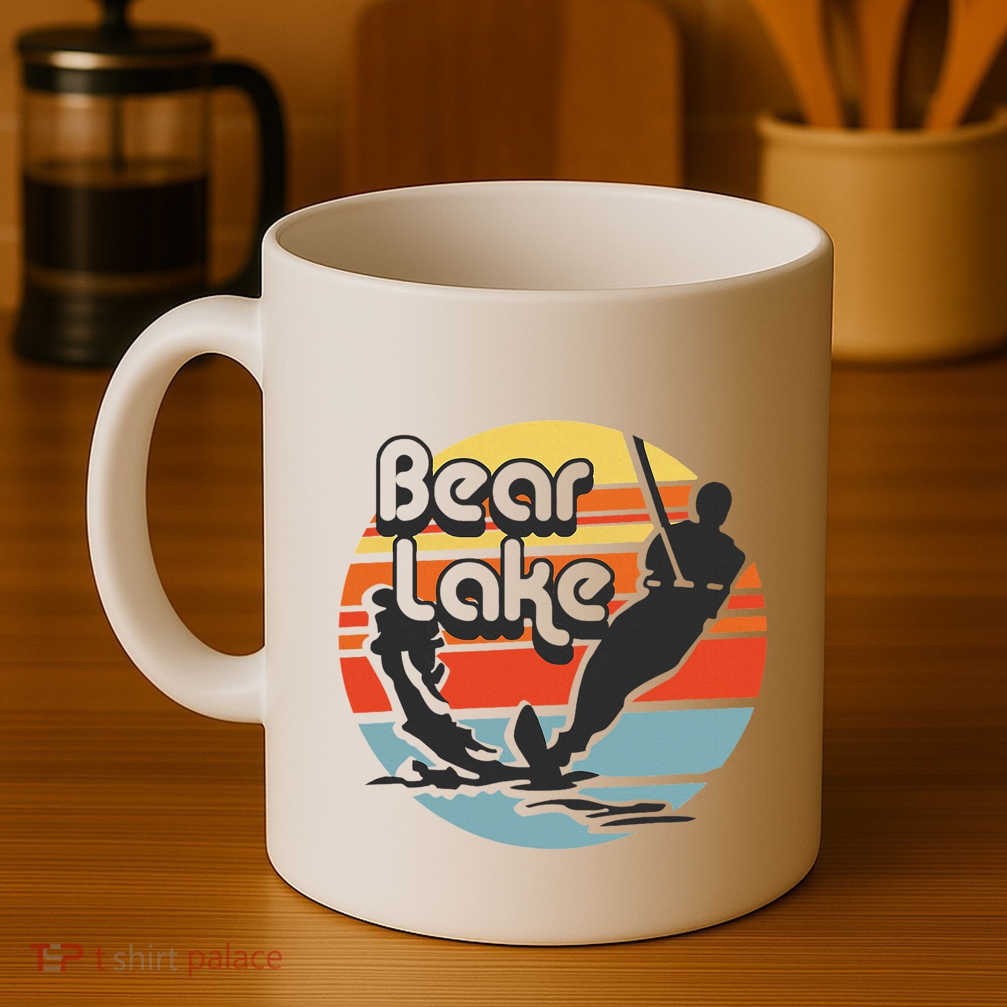 Bear Lake Utah Water Skiing Water Ski Coffee Mug