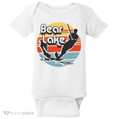 Bear Lake Utah Water Skiing Water Ski Baby Bodysuit