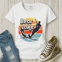 Bear Lake Utah Water Skiing Water Ski Women's T-Shirt thumb 3