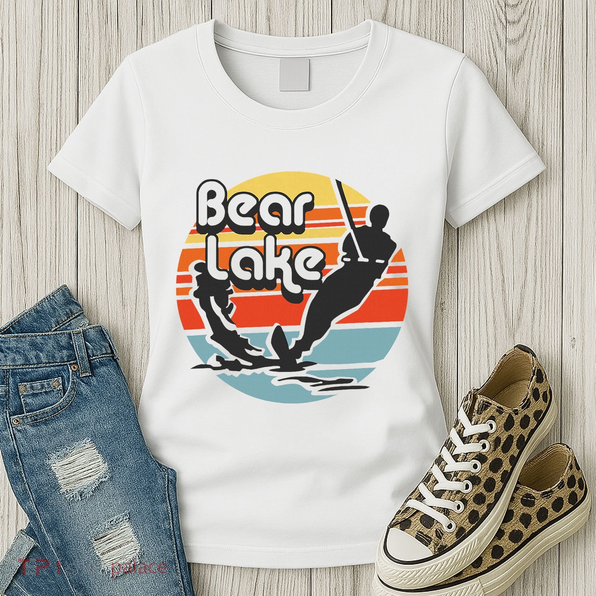 Bear Lake Utah Water Skiing Water Ski Women's T-Shirt