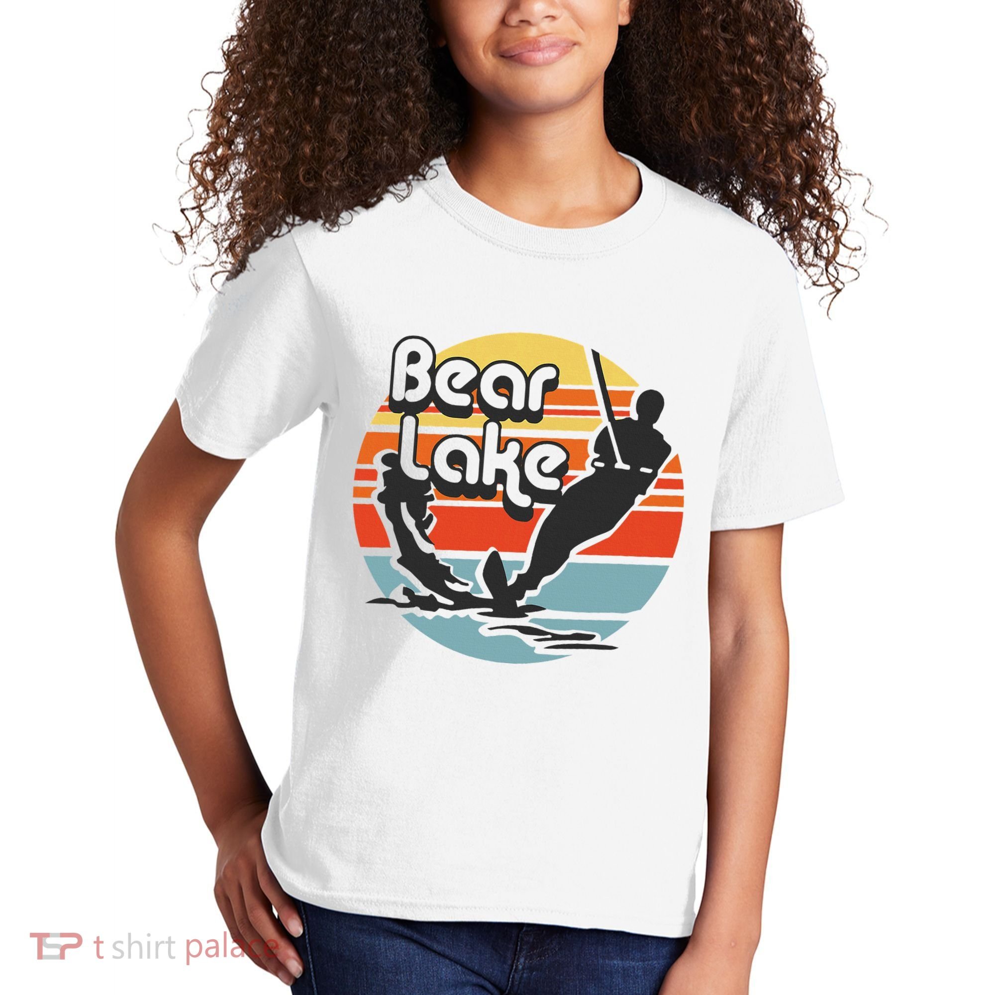 Bear Lake Utah Water Skiing Water Ski Kids T-Shirt