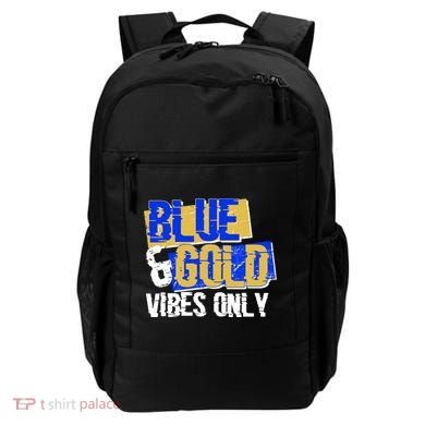Blue & Gold Vibes Only Backpack