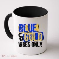 Blue & Gold Vibes Only Coffee Mug thumb 0