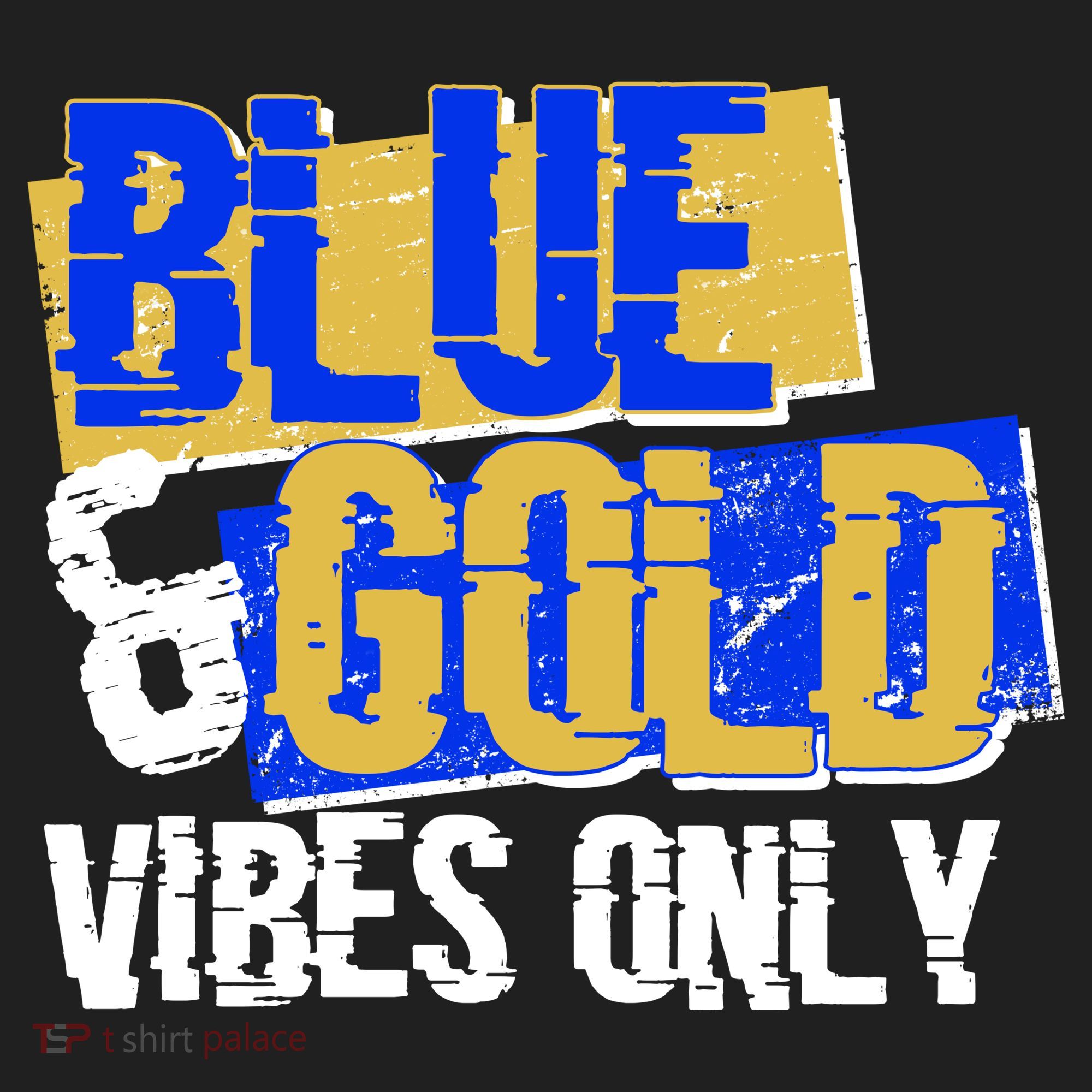 Blue & Gold Vibes Only Tumbler