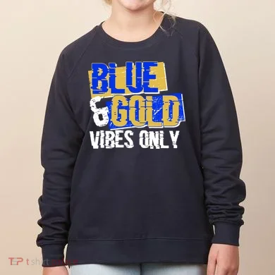 Blue & Gold Vibes Only Women's Sweatshirt
