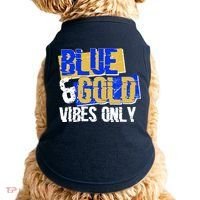 Blue & Gold Vibes Only Doggie Tank thumb 0
