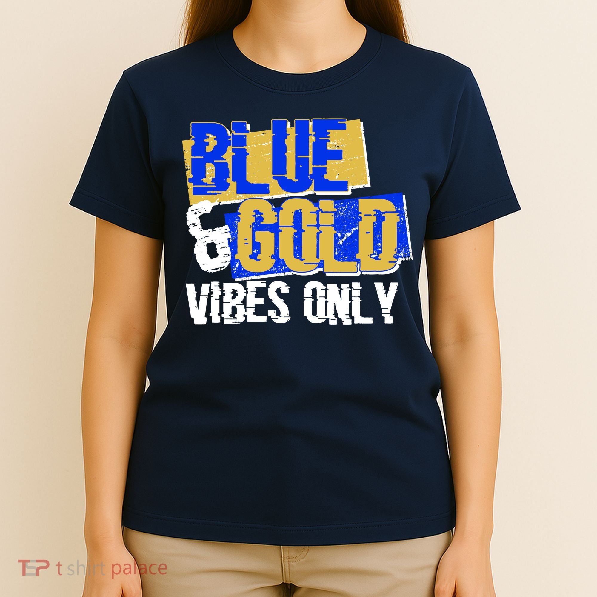 Blue & Gold Vibes Only T-Shirt