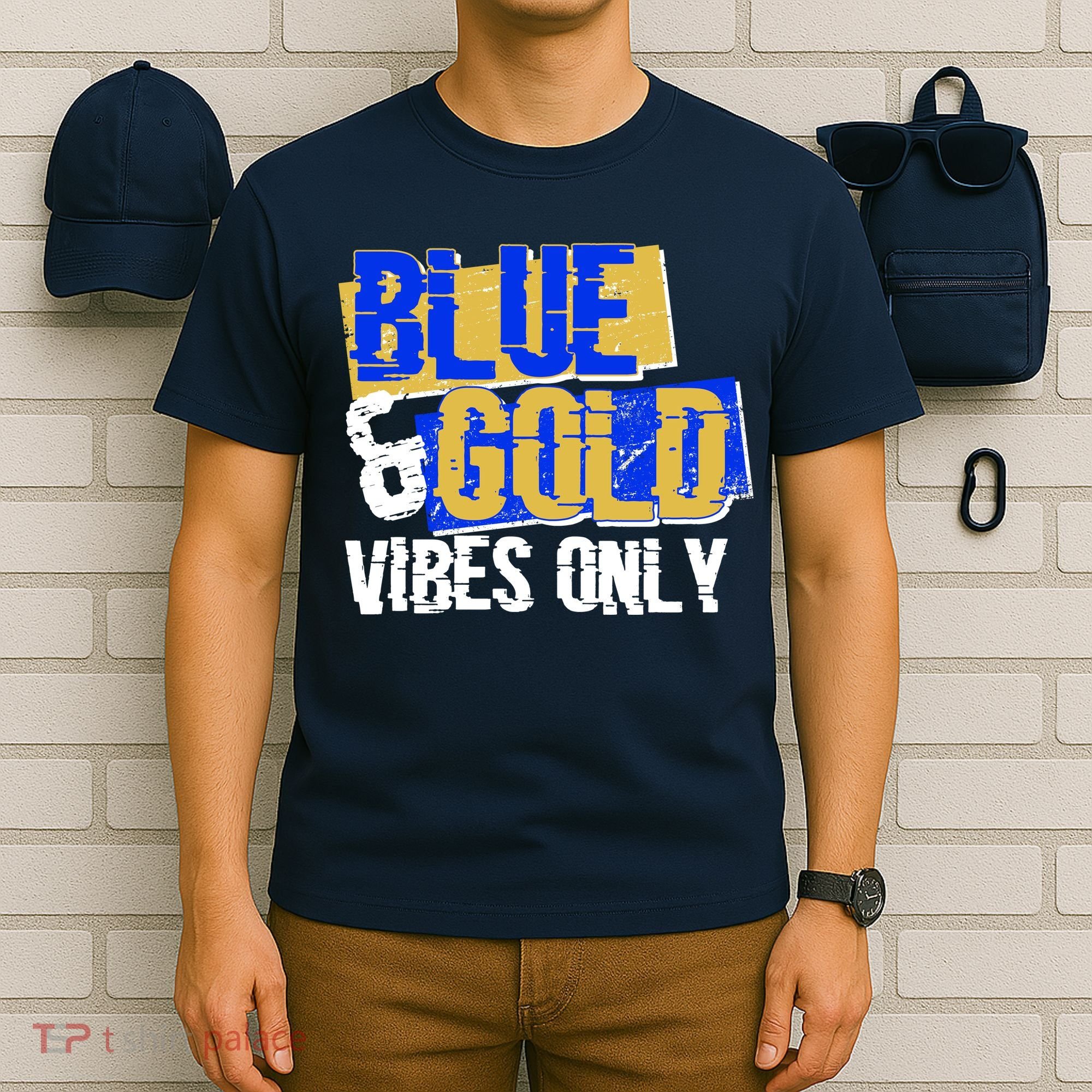 Blue & Gold Vibes Only T-Shirt