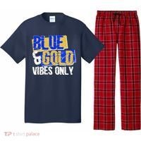 Blue & Gold Vibes Only Pajama Set thumb 0