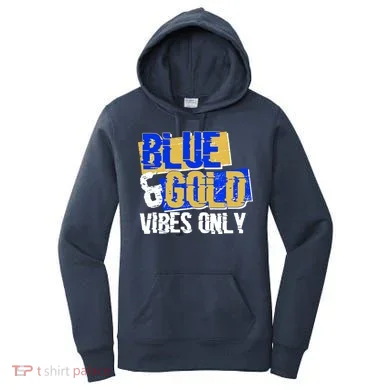 Blue & Gold Vibes Only Women's Hoodie