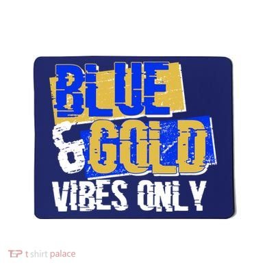 Blue & Gold Vibes Only Mousepad