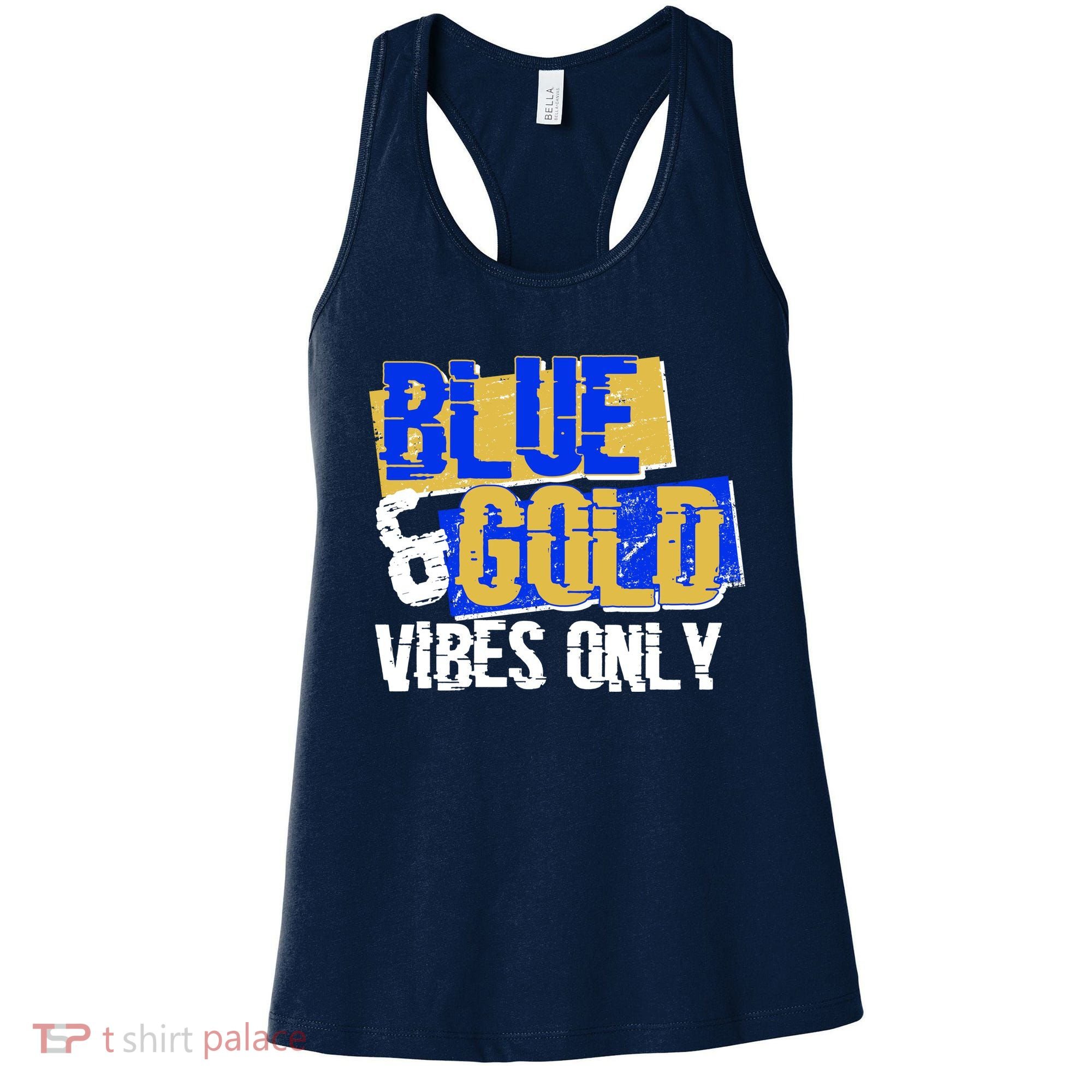 Blue & Gold Vibes Only Women's Tank Top